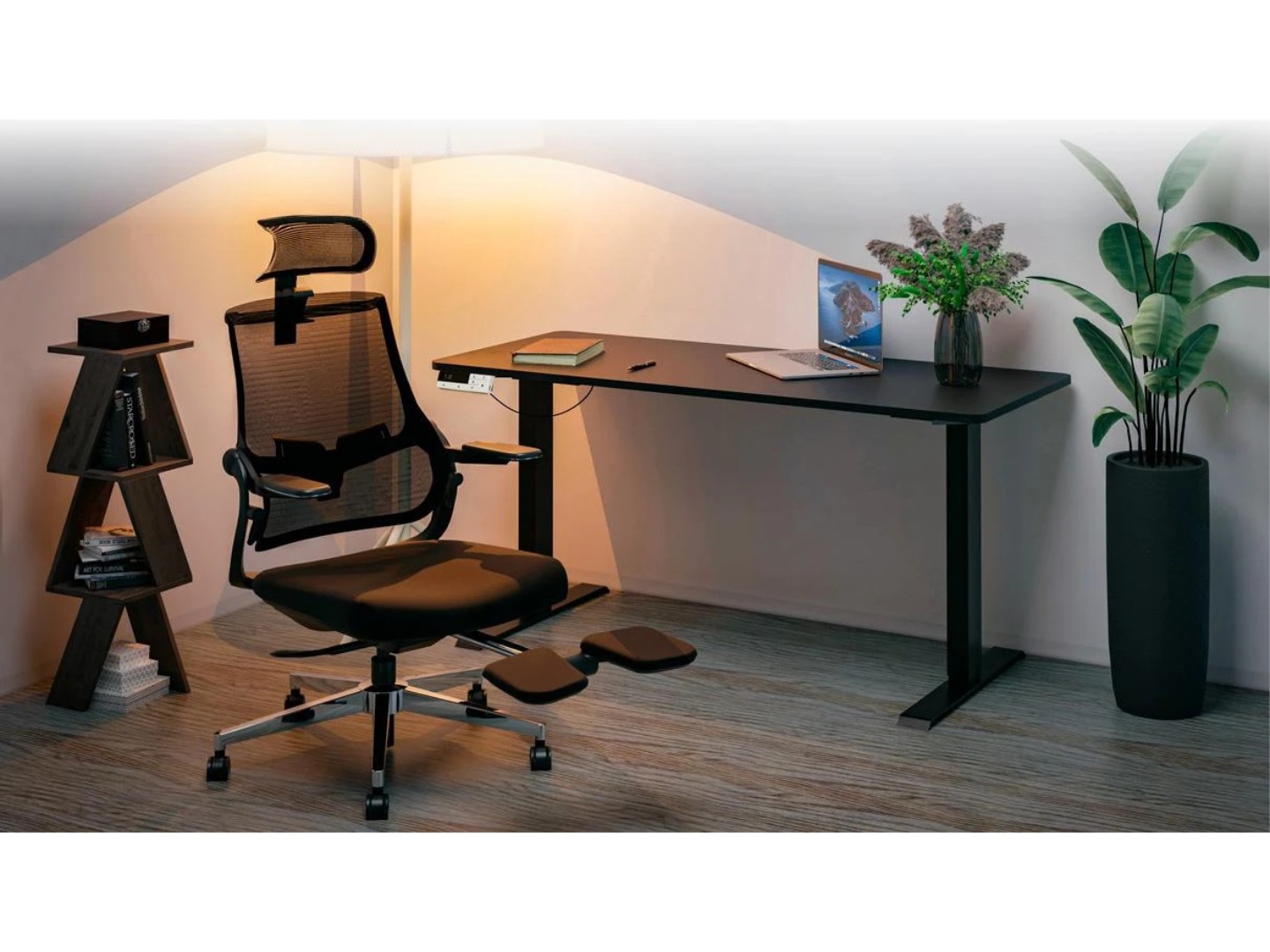 Стіл з електрорегулюванням висоти Mealux PowerDesk Duo Black (EVO-242 Duo B/B) — фото 14